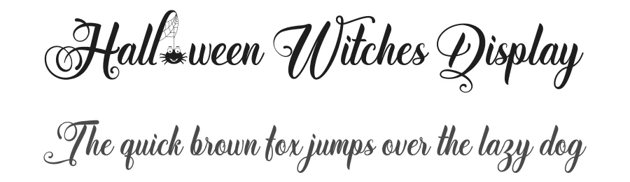 Halloween Witches Display by Miftahul Arzaq — Script Font