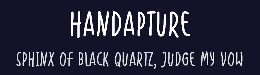 Handapture by Situjuh Nazara — Script Font — thumbnail 2