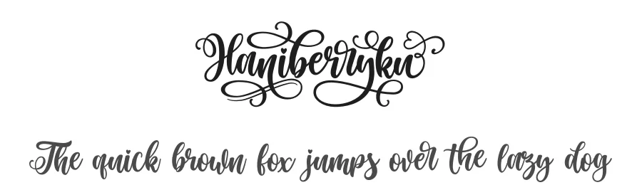 Haniberryku by M Arif Dwi Prasetyo & Eko Nurcahyo — Display Font