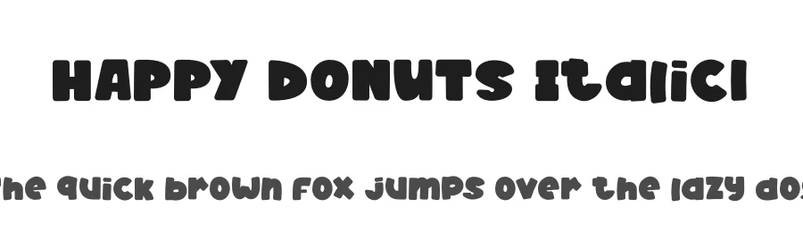 HAPPY DONUTS Italic1 by Heru Utama Putra — Display Font