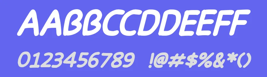 Happy markers Italic by Joseph Dawson — Display Font — thumbnail 3