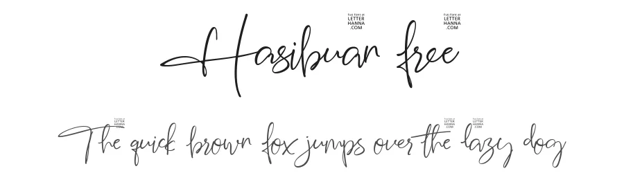 Hasibuan free by Rinaldo Hasibuan β Script Font