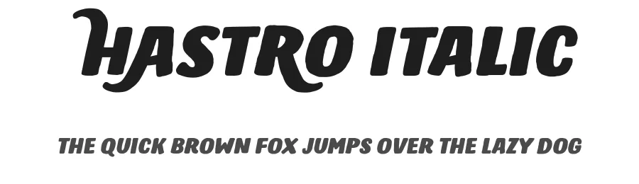 Hastro Italic by Situjuh Nazara — Display Font