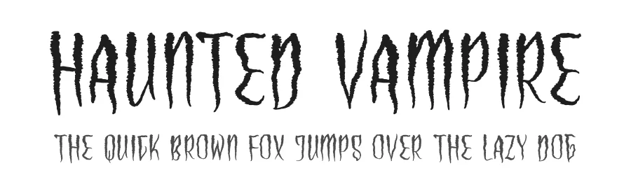 Haunted Vampire by Heru Utama Putra — Display Font