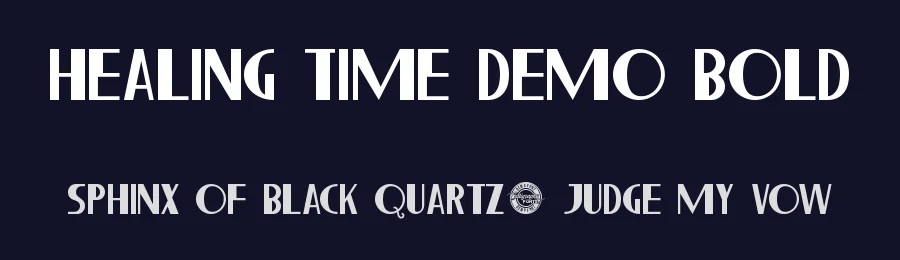 Healing Time Demo Bold by Shalsha & Suci Anita — Display Font — thumbnail 2