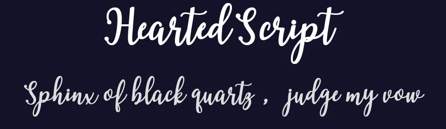 HeartedScript by Musafir LAB — Display Font — thumbnail 2