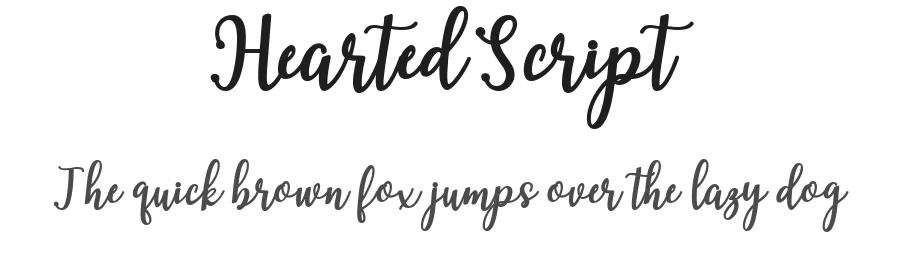 HeartedScript by Musafir LAB — Display Font