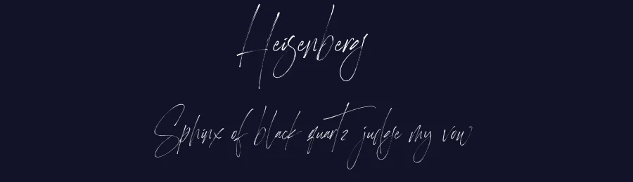 Heisenberg1 by Letteralle — Script Font — thumbnail 2