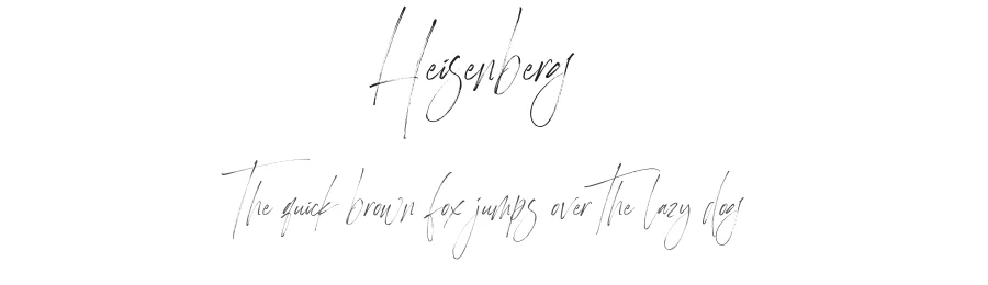 Heisenberg1 by Letteralle β Script Font