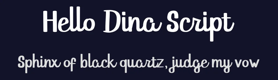 Hello Dina Script by Debut Studio — Script Font — thumbnail 2