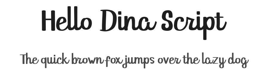 Hello Dina Script by Debut Studio — Script Font