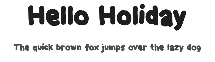 Hello Holiday by Green Sea Studio β Display Font