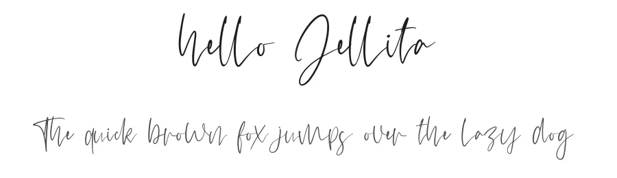 hello Jellita by Randi Ilhamsyah — Sans Font
