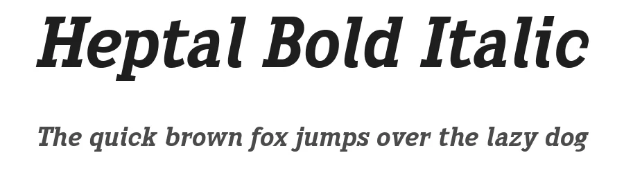 Heptal Bold Italic by Fernando Haro — Display Font
