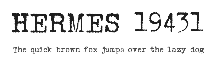 HERMES 19431 by Lukas Krakora — Display Font
