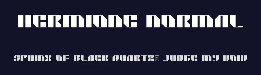 HERMIONE Normal by Uncarving — Display Font — thumbnail 2