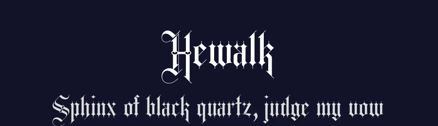 Hewalk by MOH. MA'IN — Display Font — thumbnail 2