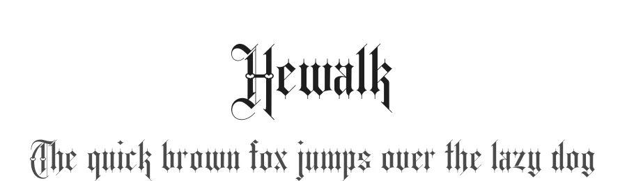 Hewalk by MOH. MA'IN โ Display Font