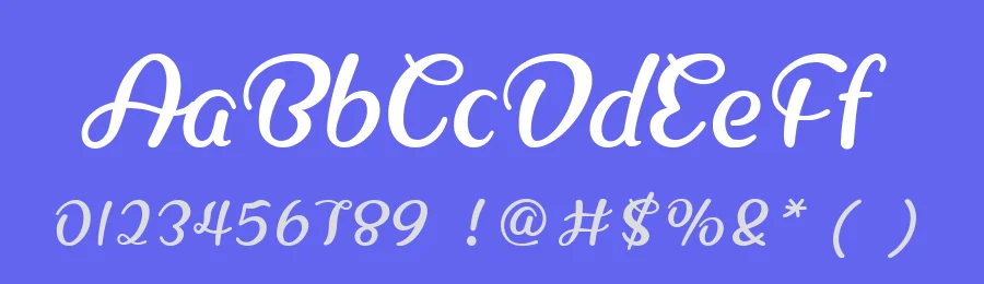 HFBestWishes by HyFont Studio — Script Font — thumbnail 3
