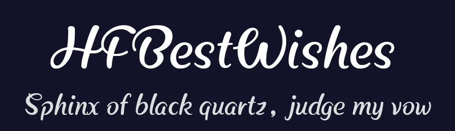 HFBestWishes by HyFont Studio — Script Font — thumbnail 2