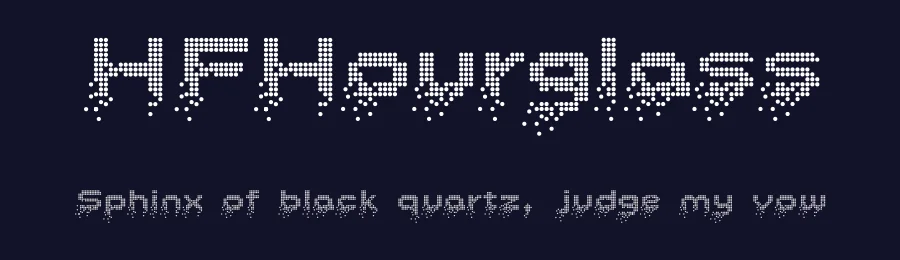 HFHourglass by HyFont Studio — Display Font — thumbnail 2