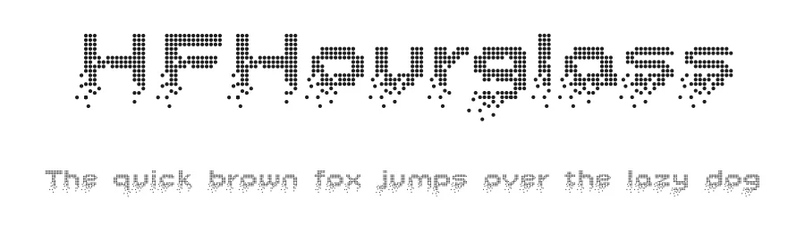 HFHourglass by HyFont Studio — Display Font
