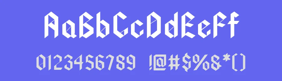 HFLacrimosa by HyFont Studio — Display Font — thumbnail 3