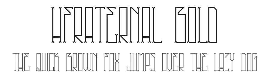 HFraternal Bold by Joshua Smith β Display Font