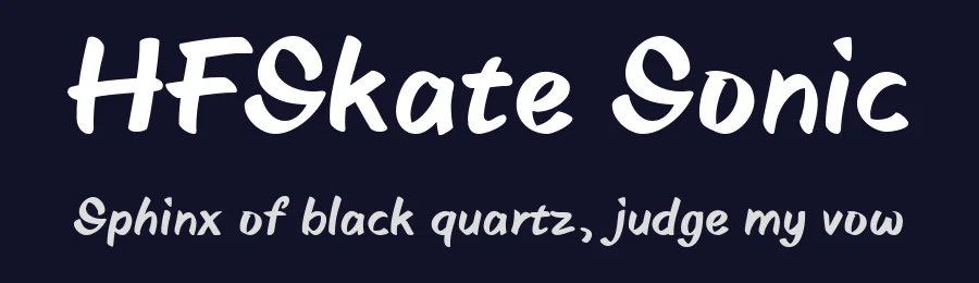 HFSkate Sonic by HyFont Studio — Display Font — thumbnail 2