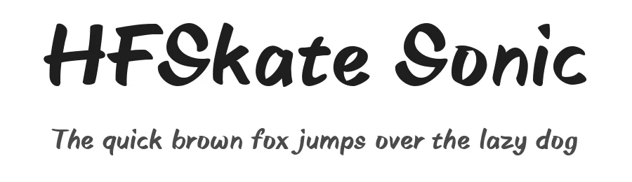 HFSkate Sonic by HyFont Studio — Display Font