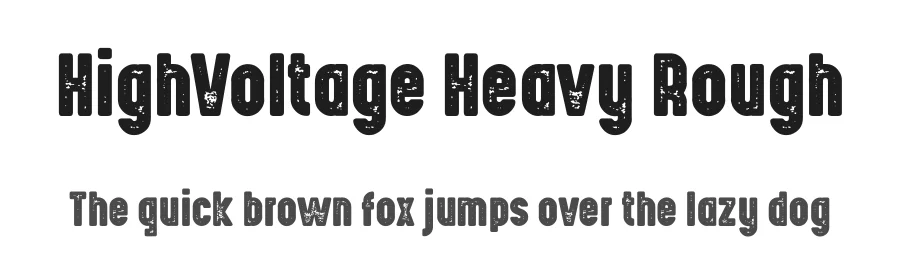 HighVoltage Heavy Rough by Levi Szekeres — Display Font