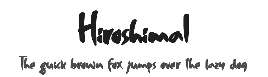 Hiroshima1 by Muhammad Ridha Agusni β Display Font