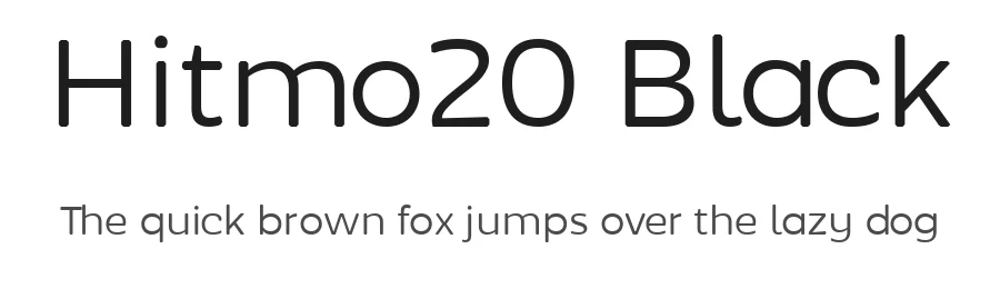 Hitmo20 Black by Julio Cesar β Sans Font