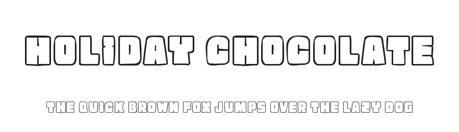 Holiday Chocolate by Joseph Dawson — Display Font