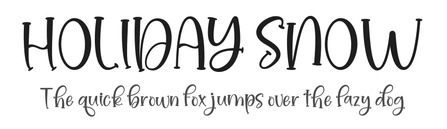 HOLIDAY SNOW by AM Designs β Display Font