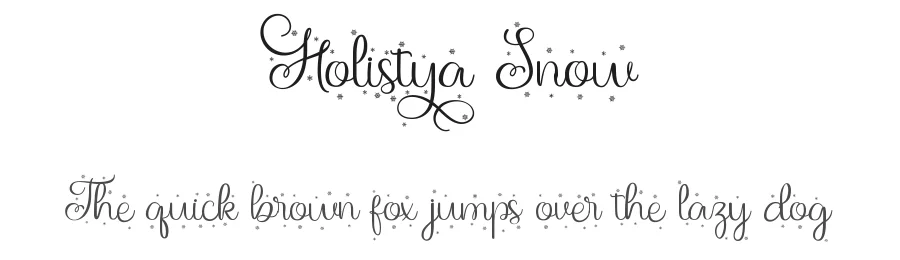 Holistya Snow by Yugo Priyat Moko (Holydie Studio) — Display Font