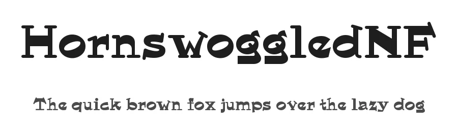 HornswoggledNF by Nick Curtis — Display Font