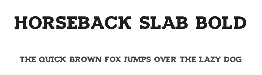 Horseback Slab Bold by HENRIavecunK β Serif Font