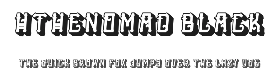 HTheNomad Black by Joshua Smith β Display Font