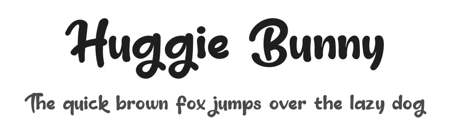 Huggie Bunny by Awan Senja Team โ Display Font
