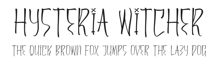 Hysteria Witcher by Heru Utama Putra — Display Font