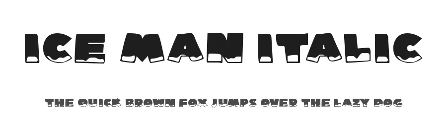 Ice Man Italic by Joseph Dawson — Display Font