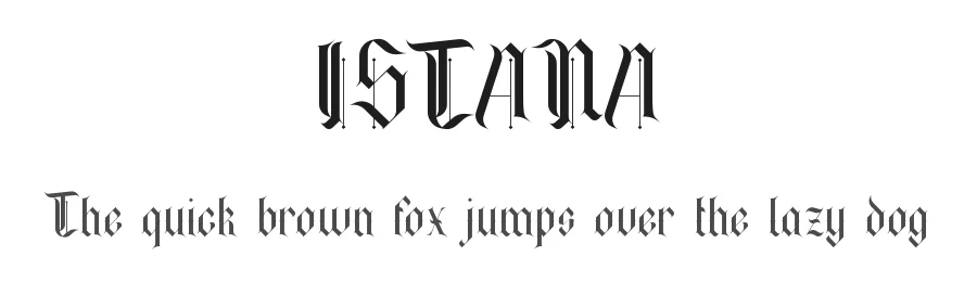 ISTANA by TOKOPRESS TEAM — Display Font
