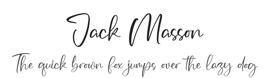 Jack Masson by Heru Utama Putra — Script Font