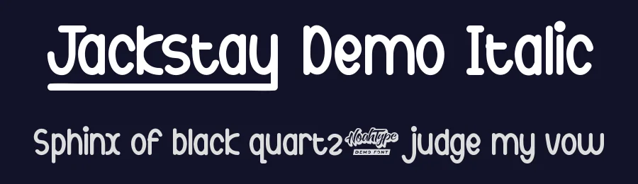 Jackstay Demo Italic by Shalsha & Suci Anita — Display Font — thumbnail 2