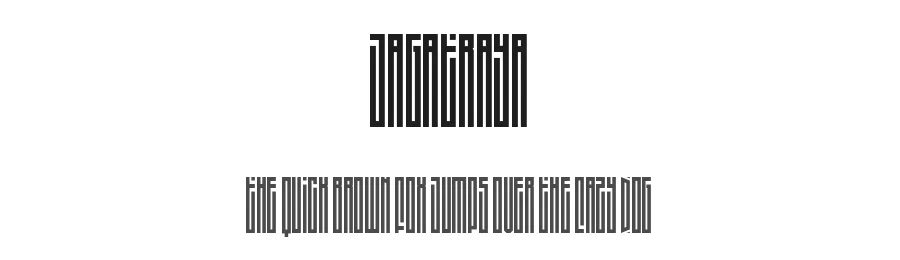 JAGATRAYA by alexatype — Display Font