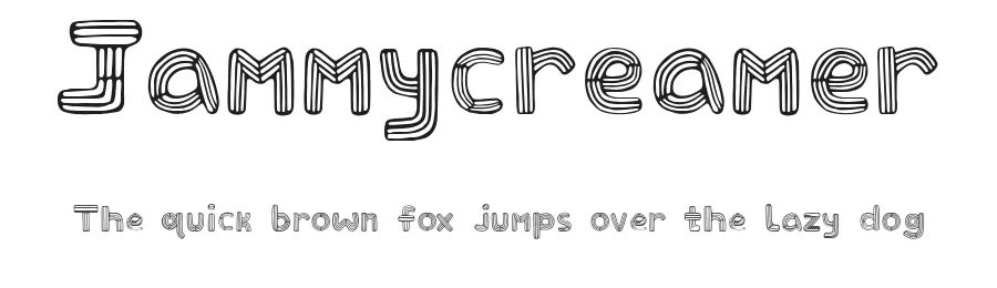 Jammycreamer by David Michael — Display Font
