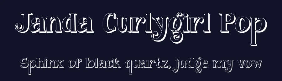 Janda Curlygirl Pop by Kimberly Geswein — Display Font — thumbnail 2