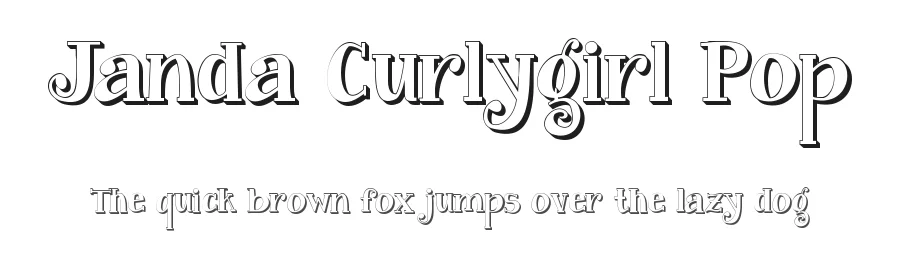 Janda Curlygirl Pop by Kimberly Geswein — Display Font