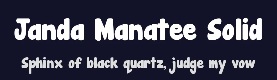 Janda Manatee Solid by Kimberly Geswein — Display Font — thumbnail 2